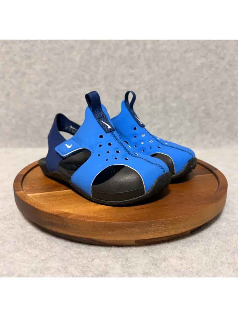Nike Sandals Size 7 7C Baby Boy Toddler Sunray Protect 2 Blue - Picture 2 of 9